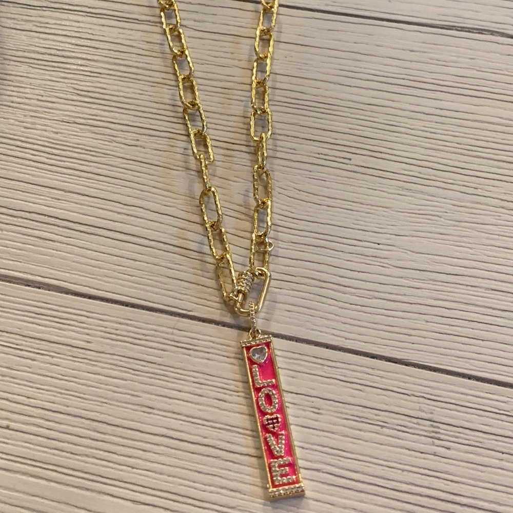 Melania Clara design by Alexa Rae More Than Words Necklace.